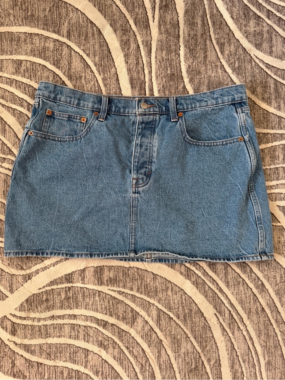 Classic Blue Denim Mini Skirt